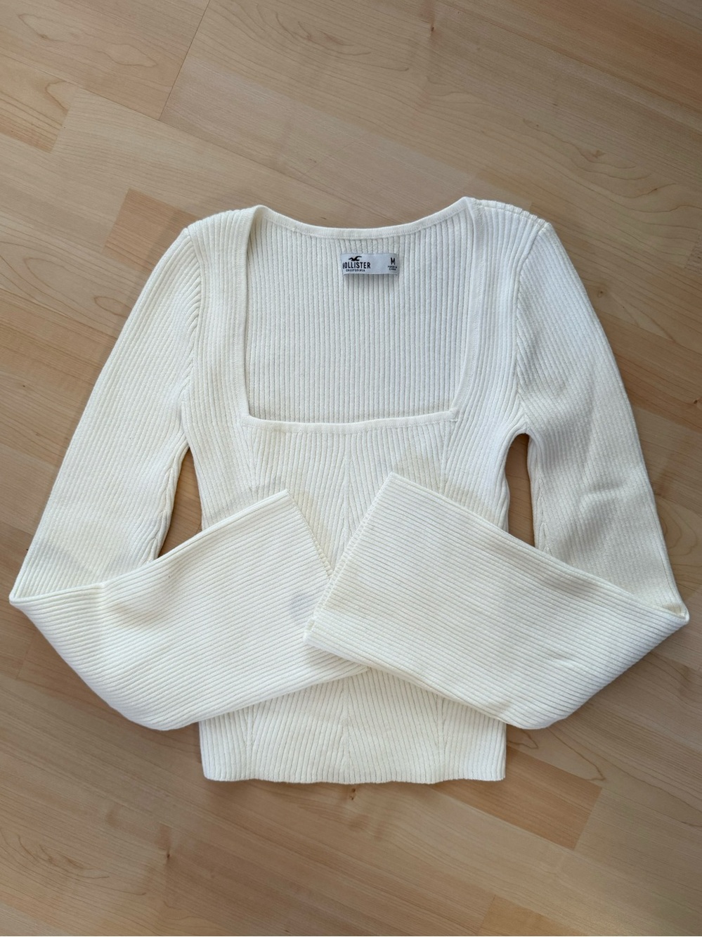 hollister cozy square-neck sweater